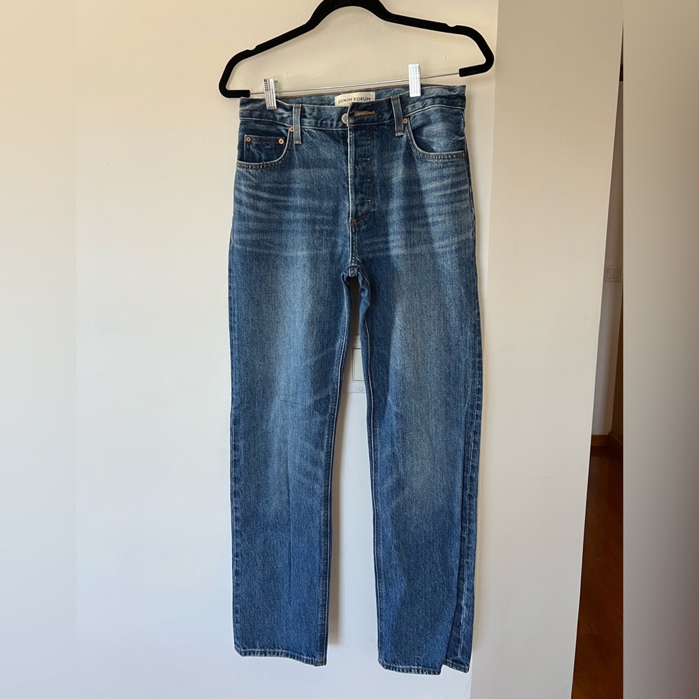 Denim Forum “Patti” mid rise jeans, 26, loose fit